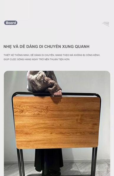 Bàn Làm Việc Gấp Gọn Không Cần Lắp Đặt - Nội Thất IGA - GM139