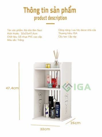 Kệ đứng hoa văn hươu - IG396