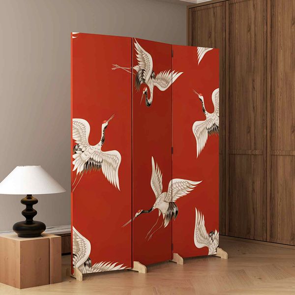 Bình phong 3 tấm canvas họa tiết nghệ thuật - GP394