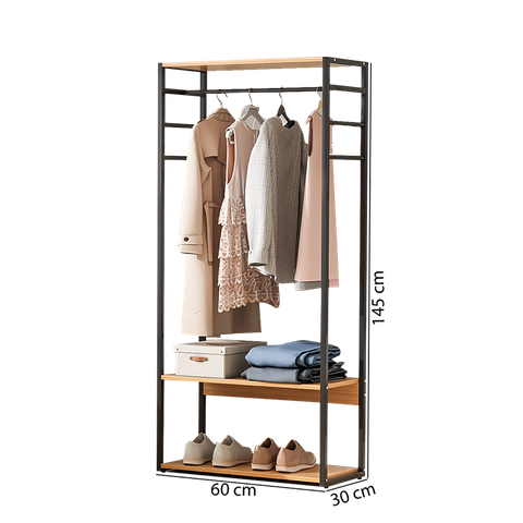 Kệ Treo Quần Áo S Hanger Khung Đen/Trắng Thiết Kế Tinh Gọn - Nội Thất IGA - GM07