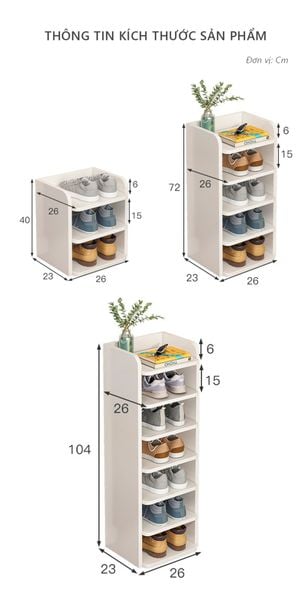 Kệ Đựng Giày 5-7 Tầng Tối Giản Giúp Tối Ưu Không Gian Chật Hẹp - Nội Thất IGA - GP247