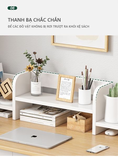 Kệ Sách Để Bàn Bo Tròn Tinh Tế - Nội Thất IGA - GP261