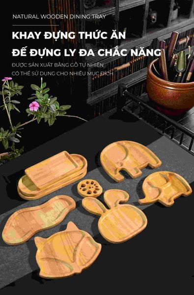 Bộ đế lót ly củ sen 5 chiếc - PG04