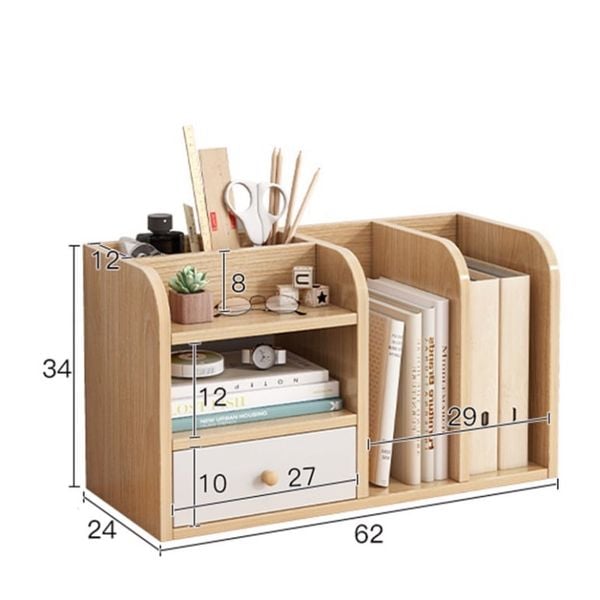 Kệ Sách Để Bàn Có Ngăn Tủ IGA - GP176