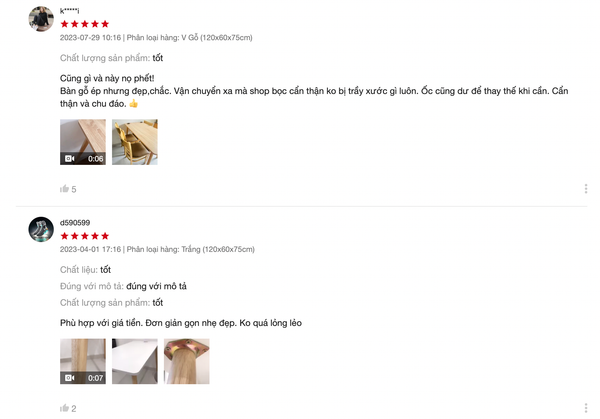 Bàn Ăn Hình Vuông/Chữ Nhật Màu Vân Gỗ Tinh Tế Phong Cách Bắc Âu - Nội Thất IGA - GP181