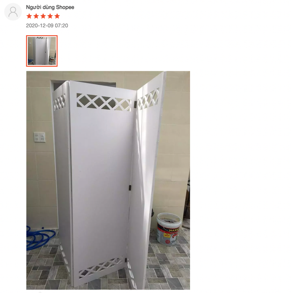 Bình Phong Kín Bằng Nhựa PVC Chống Thấm Nước - Nội Thất IGA - IG465