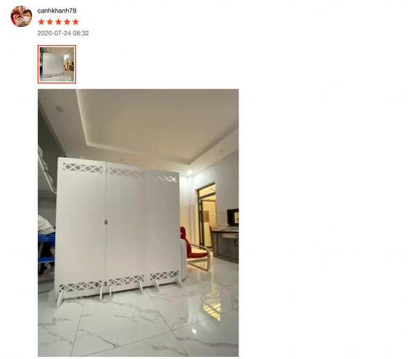 Bình Phong Kín Bằng Nhựa PVC Chống Thấm Nước - Nội Thất IGA - IG465