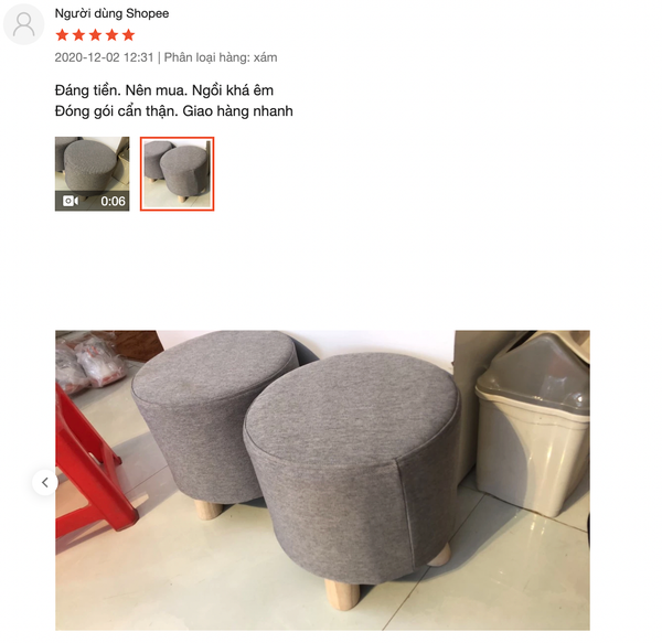 Ghế Đôn Chân Gỗ Cao Cấp - GP28 - Hết hàng