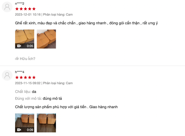 Ghế Đôn Da Simili Chân Nhựa Phong Cách Bắc Âu - Nội Thất IGA - GC16