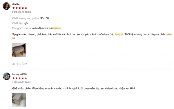Ghế Gỗ Trang Điểm Bọc Vải Dày Dặn Gọn Nhẹ - Nội Thất IGA - GP138