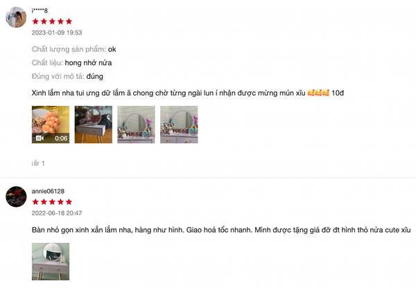 Bàn Trang Điểm Mini Kèm Gương Soi Siêu Sắc Nét - Nội Thất IGA - GP140