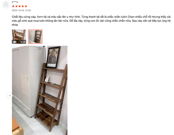 Kệ Sách Đa Năng Athena 5F Màu Gỗ Cháy - Nội Thất IGA - GP114.08