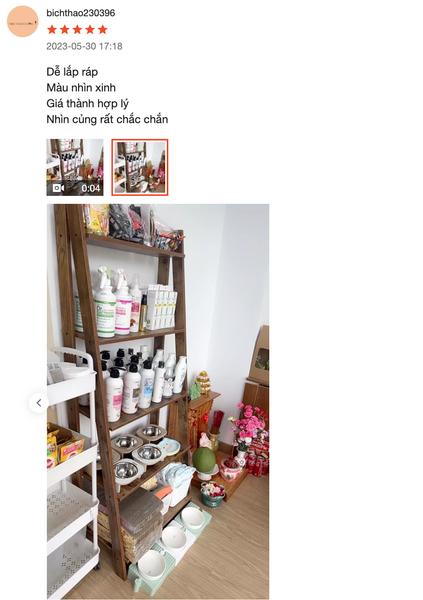 Kệ Sách Đa Năng Athena 5F Màu Gỗ Cháy - Nội Thất IGA - GP114.08