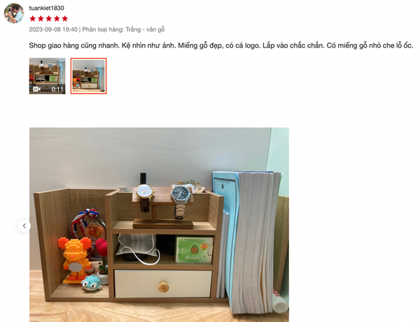 Kệ Sách Để Bàn Có 4 Ngăn Tủ, 1 Hộc Tủ Nhỏ Gọn - GP258