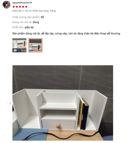 Kệ Sách Để Bàn Có 4 Ngăn Tủ, 1 Hộc Tủ Nhỏ Gọn - GP258