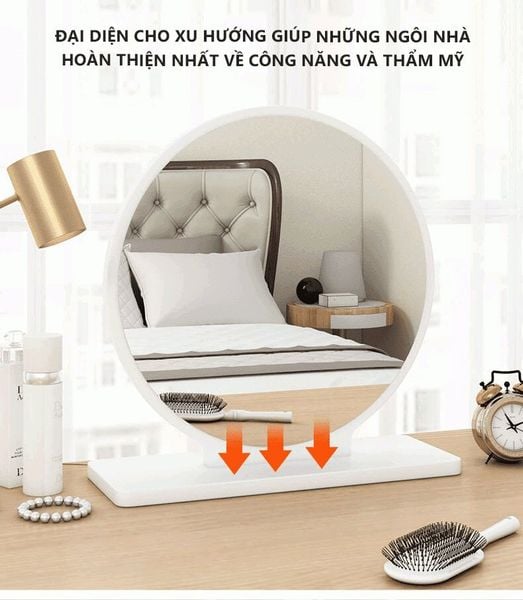 Gương Đèn Led Cảm Ứng Hiện Đại Dùng Cho Bàn Trang Điểm - GP214