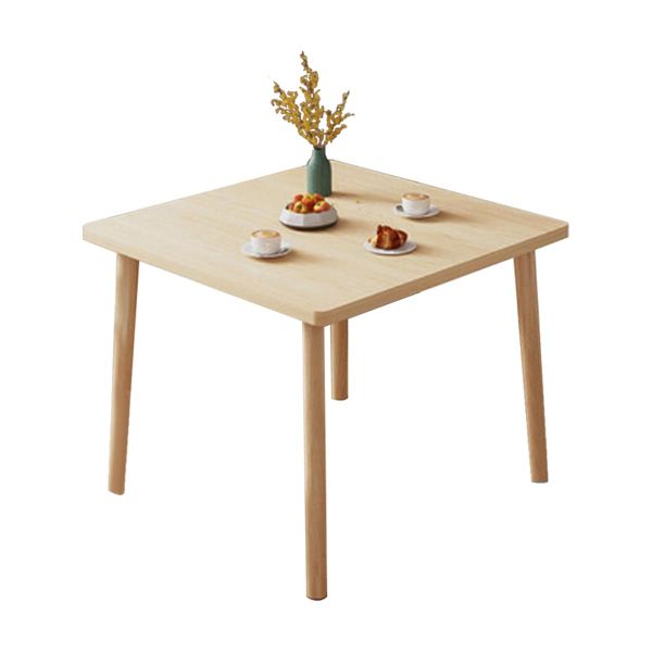 Bàn Ăn Chân Gỗ Sồi Thiết Kế Màu Trắng Ánh Tím Đơn Giản - Nội Thất IGA - GP192