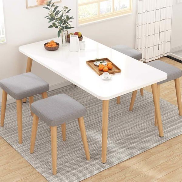 Bàn Ăn Hình Vuông/Chữ Nhật Màu Vân Gỗ Tinh Tế Phong Cách Bắc Âu - Nội Thất IGA - GP181