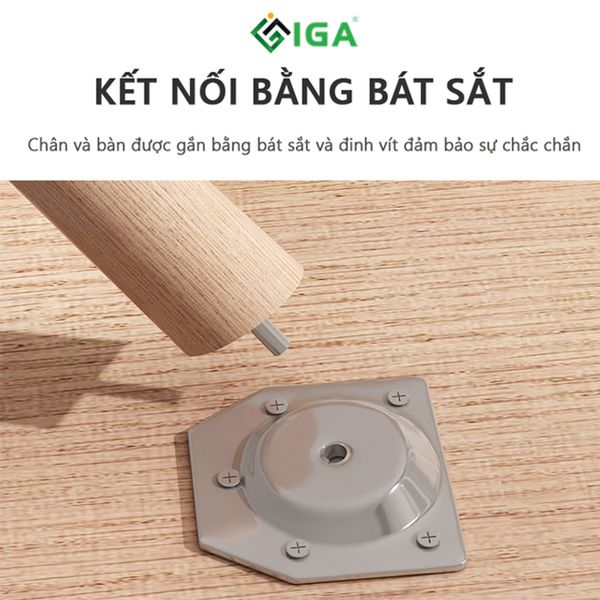Bàn Ăn Hình Vuông/Chữ Nhật Màu Vân Gỗ Tinh Tế Phong Cách Bắc Âu - Nội Thất IGA - GP181