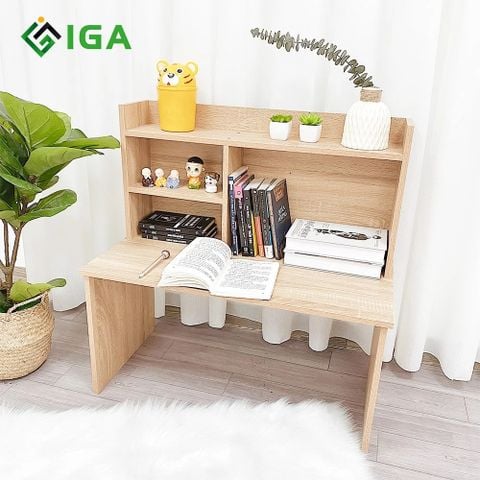 Bàn Học - Bàn Làm Việc Ngồi Bệt Có Kệ Sách Ngồi Bệt - Nội Thất IGA - GP116