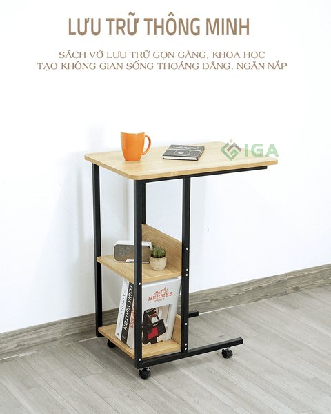 Bàn Đầu Giường Đa Năng Có Bánh Xe - GM22 - Hết hàng