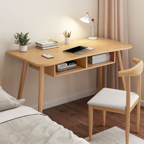Bàn Làm Việc Gỗ Cao Cấp Kèm 2 Hộc Tủ Đa Năng Tiện Lợi - IGA - GP185