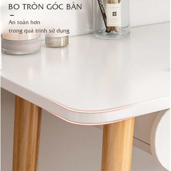 Bàn Trang Điểm Phong Cách Có Gương, Ngăn Tủ Tiện Lợi IGA - GP196