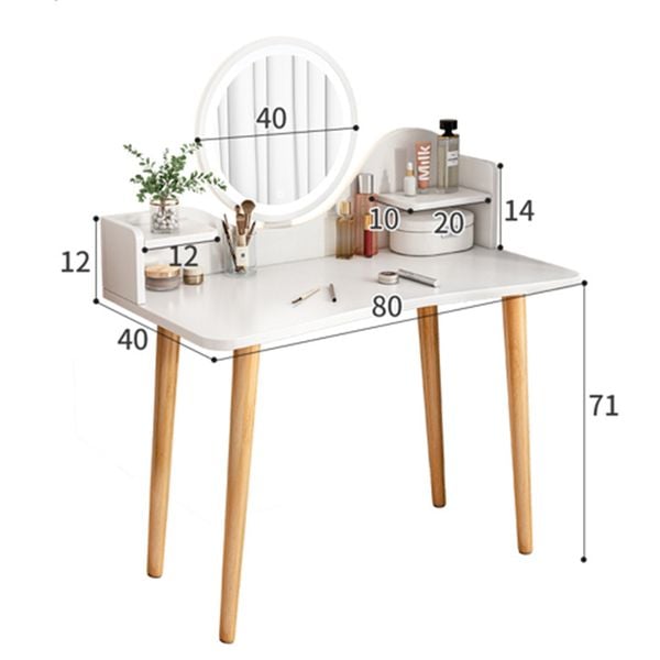 Bàn Trang Điểm Phong Cách Có Gương, Ngăn Tủ Tiện Lợi IGA - GP196
