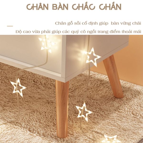 Bàn Trang Điểm Nhỏ Gọn Ngồi Bệt Có Hộc Tủ TATAMI - Nội Thất IGA - GP152