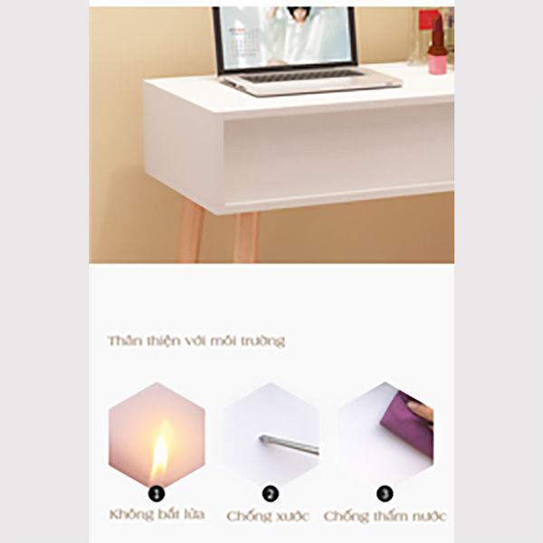 Bàn Trang Điểm Nhỏ Gọn Ngồi Bệt Có Hộc Tủ TATAMI - Nội Thất IGA - GP152