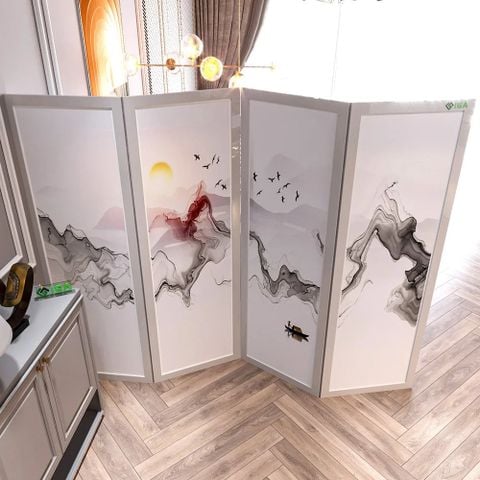 Bình Phong Họa Tiết Phong Thủy - Nội Thất IGA - BP.IN 05