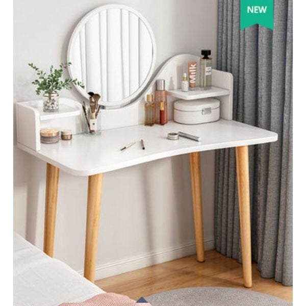 Bàn Trang Điểm Phong Cách Có Gương, Ngăn Tủ Tiện Lợi IGA - GP196