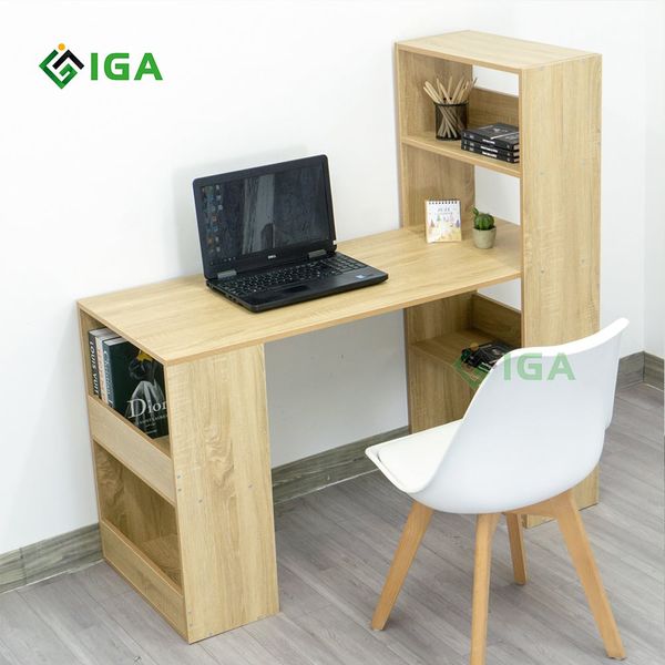 Bàn Làm Việc Đẹp Kết Hợp Ngăn Chứa Đồ Đa Năng - Nội Thất IGA - GP04