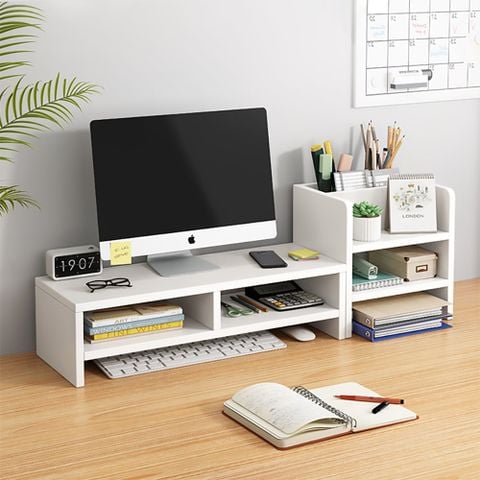 Kệ Máy Tính Bảo Vệ Cột Sống, Có Ngăn Lưu Trữ Tiện Dụng - Nội Thất IGA - GP184