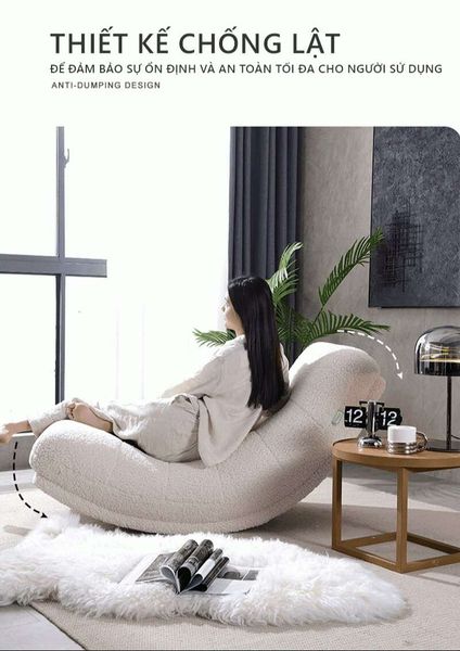 Thư Giãn Cùng Ghế Bập Bênh Sofa Siêu Êm Ái - Nội Thất IGA - GC38