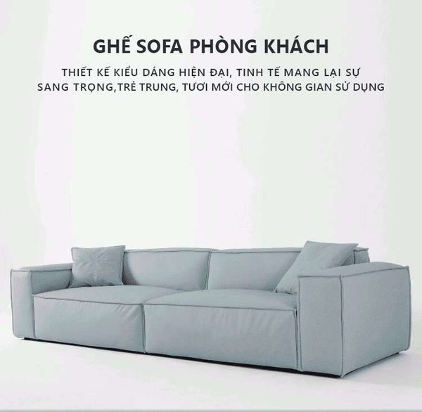 Ghế SOFA Phòng Khách Italia Vải Bố Bọc Đệm Mút Êm Ái - Nội Thất IGA - GC33