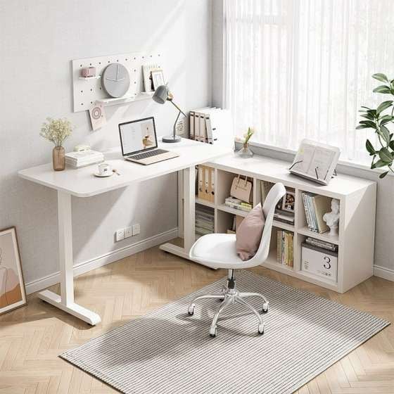 Tạo Điểm Nhấn Với Bàn Làm Việc Chân Sắt Trắng - Nội Thất IGA - GM114