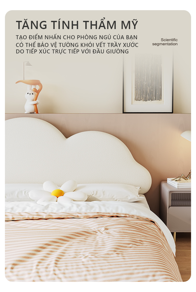 Đệm Đầu Giường Cloudly Trẻ Trung Với Chất Liệu Bông Tự Nhiên - Nội Thất IGA- GC44