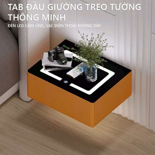 Tab Treo Tường Sạc Điện Thoại Không Dây Bọc Da Sang Trọng - Nội Thất IGA - GP307