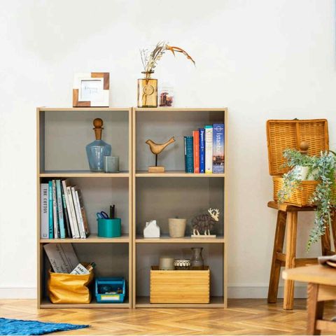 [Giảm giá 60%] Kệ sách kết hợp kệ tivi vân gỗ - GA14