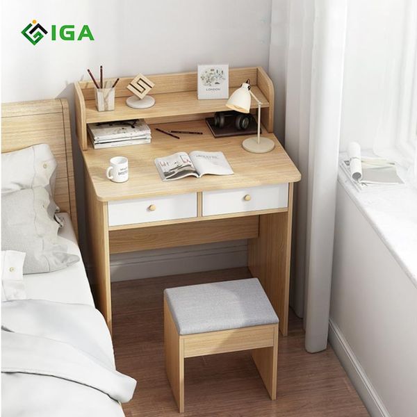 Ghế Gỗ Trang Điểm Bọc Vải Dày Dặn Gọn Nhẹ - Nội Thất IGA - GP138