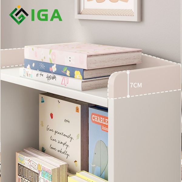 Tủ Sách Gỗ Shelf Thông Minh Nhiều Tầng Dành Cho Bé - Nội Thất IGA - GP158