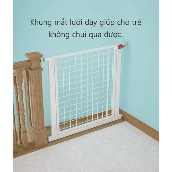 [Giảm giá 60%] Thanh chắn cầu thang cho bé Stair fence Kid khung trắng GM32.01