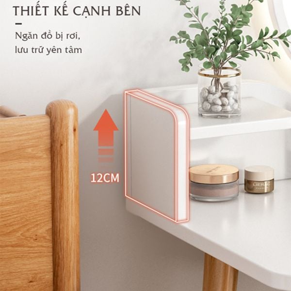 Bàn Trang Điểm Phong Cách Có Gương, Ngăn Tủ Tiện Lợi IGA - GP196