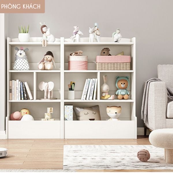 Tủ Sách Gỗ Shelf Thông Minh Nhiều Tầng Dành Cho Bé - Nội Thất IGA - GP158