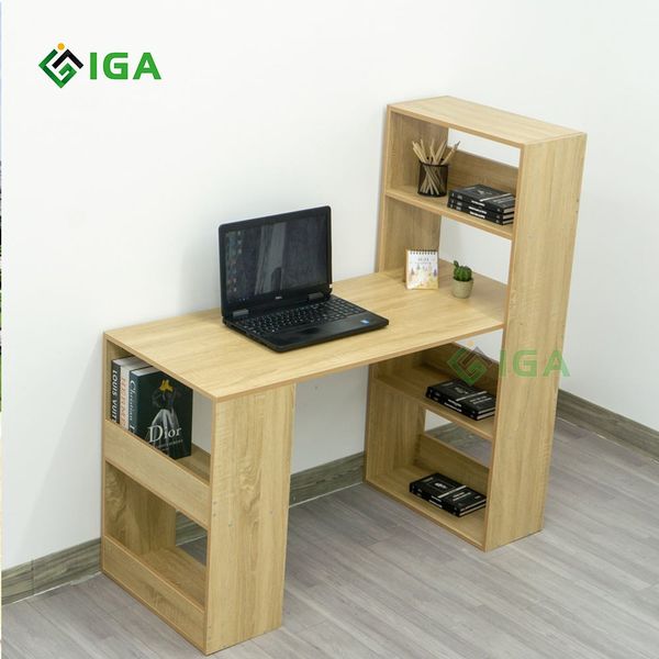 Bàn Làm Việc Đẹp Kết Hợp Ngăn Chứa Đồ Đa Năng - Nội Thất IGA - GP04