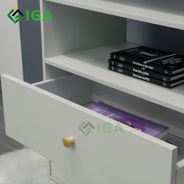 [Giảm giá 60%] Tủ Sách Nhỏ Gọn, Tiện Dụng Dành Cho Bé T WHITE - Nội Thất IGA - GP145