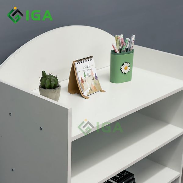 [Giảm giá 60%] Tủ Sách Nhỏ Gọn, Tiện Dụng Dành Cho Bé T WHITE - Nội Thất IGA - GP145