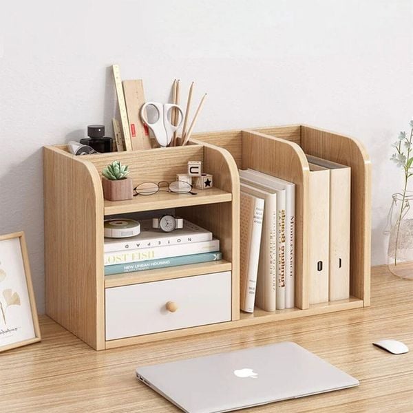 Kệ Sách Để Bàn Có Ngăn Tủ IGA - GP176