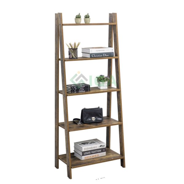Kệ Sách Đa Năng Athena 5F Màu Gỗ Cháy - Nội Thất IGA - GP114.08